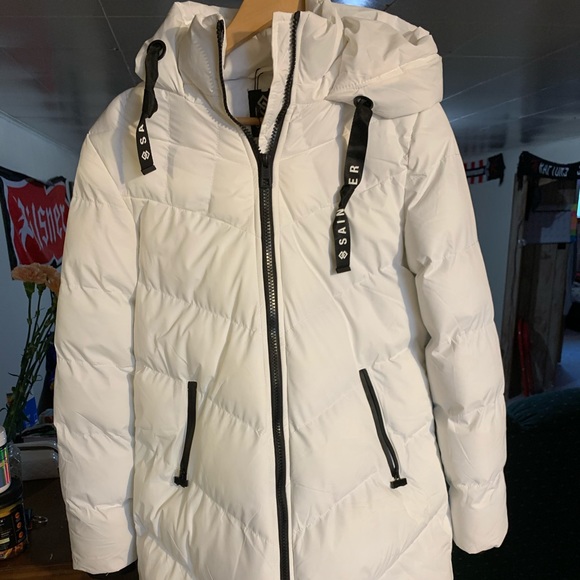 White long puffer jacket - Picture 2 of 3